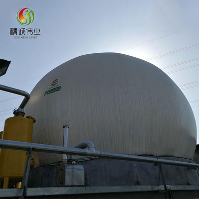 Flexibler Gasspeicher mit Doppelmembran für Biogas und Abwassergas