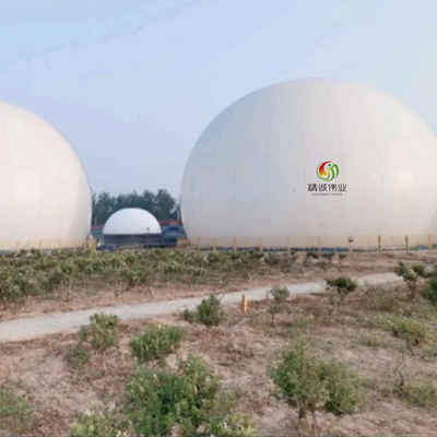 Einfach installierbarer Biogasgashalter für Biogas- und Abwasseraufbereitungsanlagen