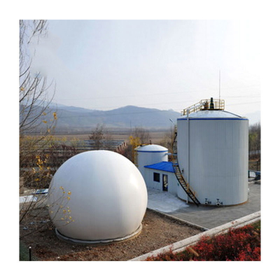 Film-Biogas-Gastank des Doppelt-880m3, der Antikorrosion aufbereitet