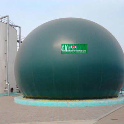 Einfach installierbarer Biogasgashalter für Biogas- und Abwasseraufbereitungsanlagen